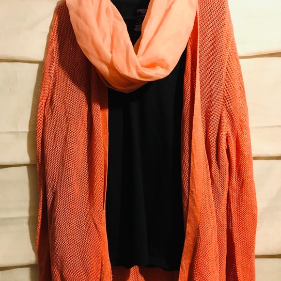 Calvin klein cárdigan sweater women’s size XL/coral - Picture 5 of 6